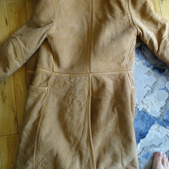 VINTAGE MC DOUGLAS PARIS SHERLING LINED SEUDE COAT - Picture 4 of 4